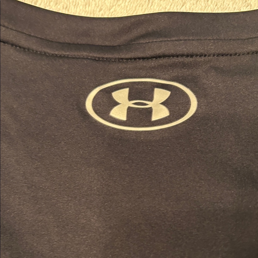 Under Armour HeatGear Women's Black V-Neck Althletic Tee SZ 1X - Picture 5 of 8